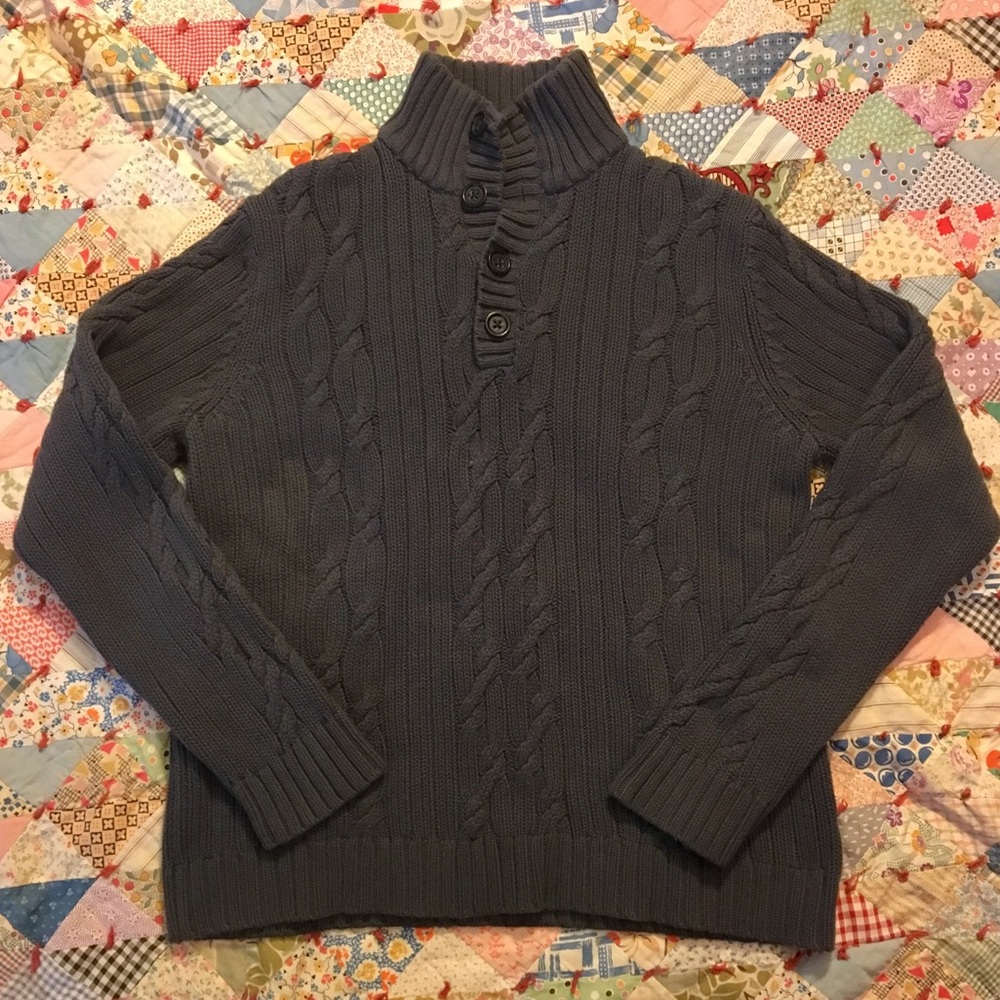 Men’s Banana Republic 4-Button Collared Sweater